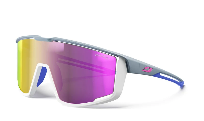 Lunettes vélo Julbo Fury Gris Foncé / Gris Clair / Bleu - Spectron 3 2025