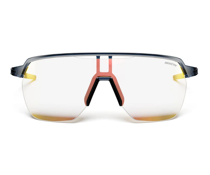 Lunettes photochromiques Julbo Frequency Bleu Translucide / Noir - REACTIV 0-3 High Contrast 2025