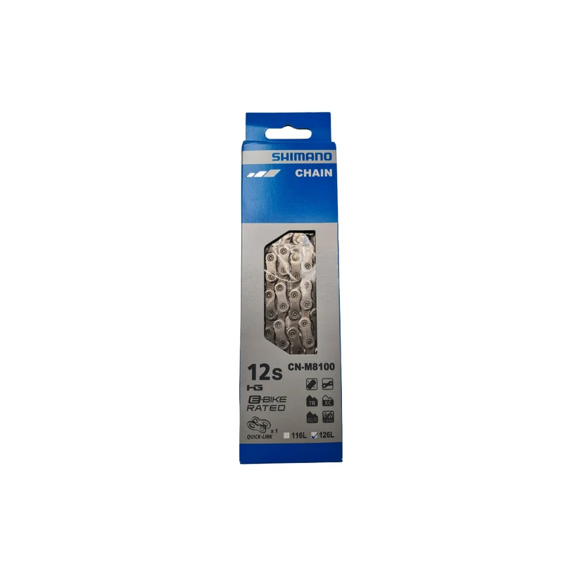 Chaîne Shimano XT CN-M8100 avec maillon rapide 12 vitesses 126L