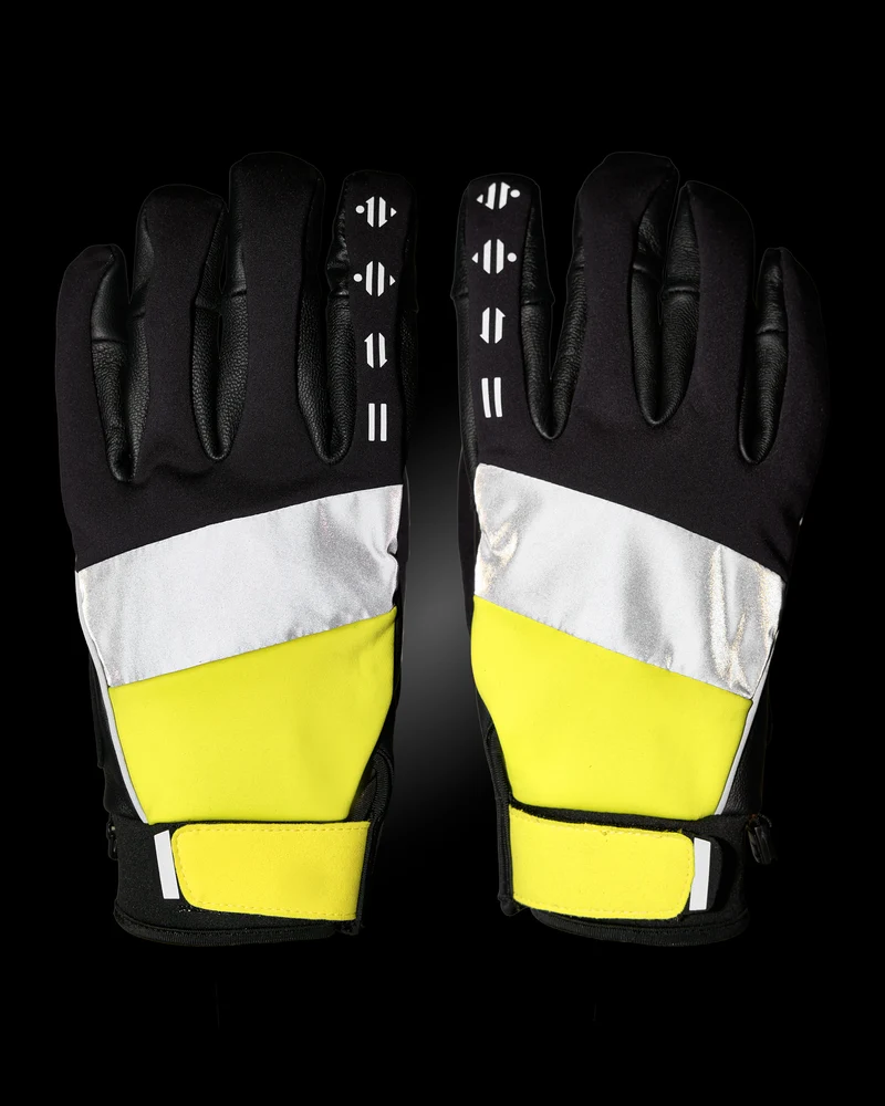 Gants vélo d'hiver réfléchissants