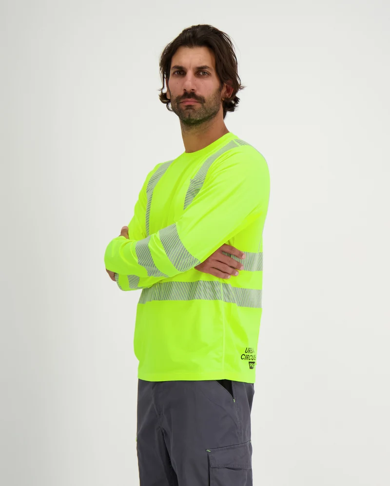 T-shirt manches longues respirant haute-visibilité EN ISO 20471