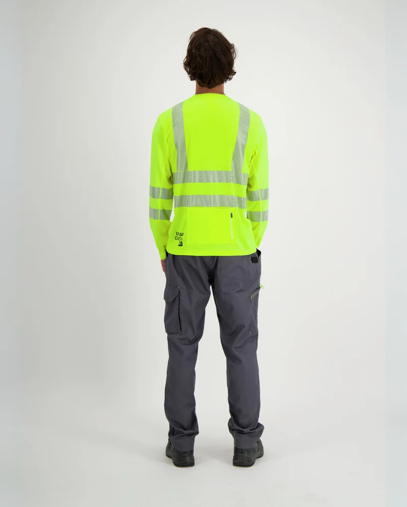 T-shirt manches longues respirant haute-visibilité EN ISO 20471