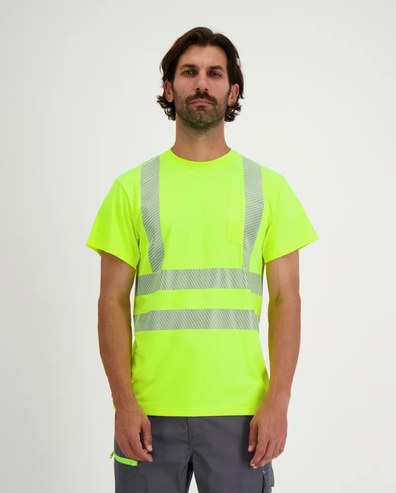 T-shirt ultra respirant haute visibilité EN ISO 20471