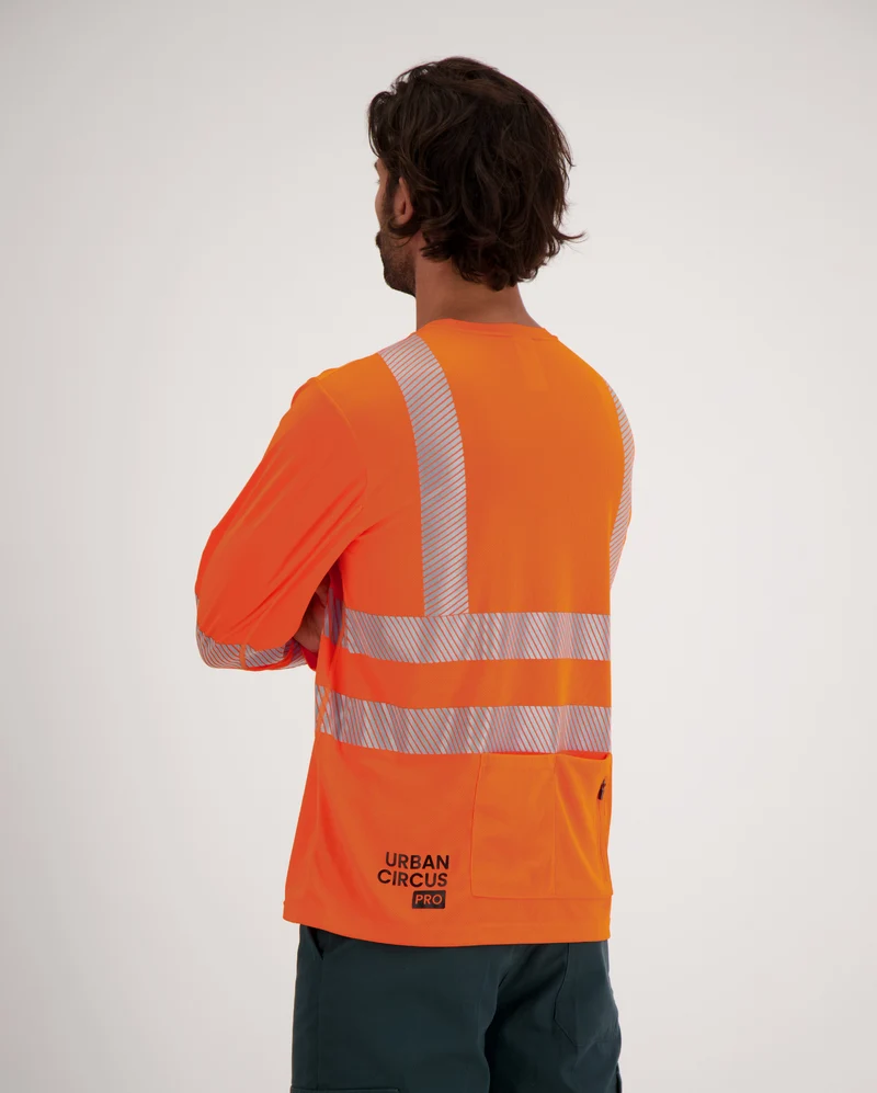 T-shirt manches longues respirant haute-visibilité EN ISO 20471