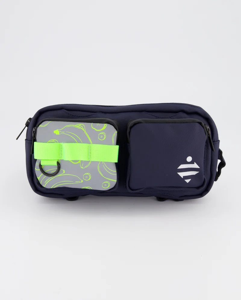 Sac banane | Sacoche vélo réfléchissante motif - medium