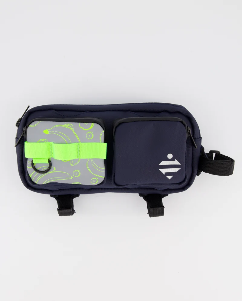 Sac banane | Sacoche vélo réfléchissante motif - medium