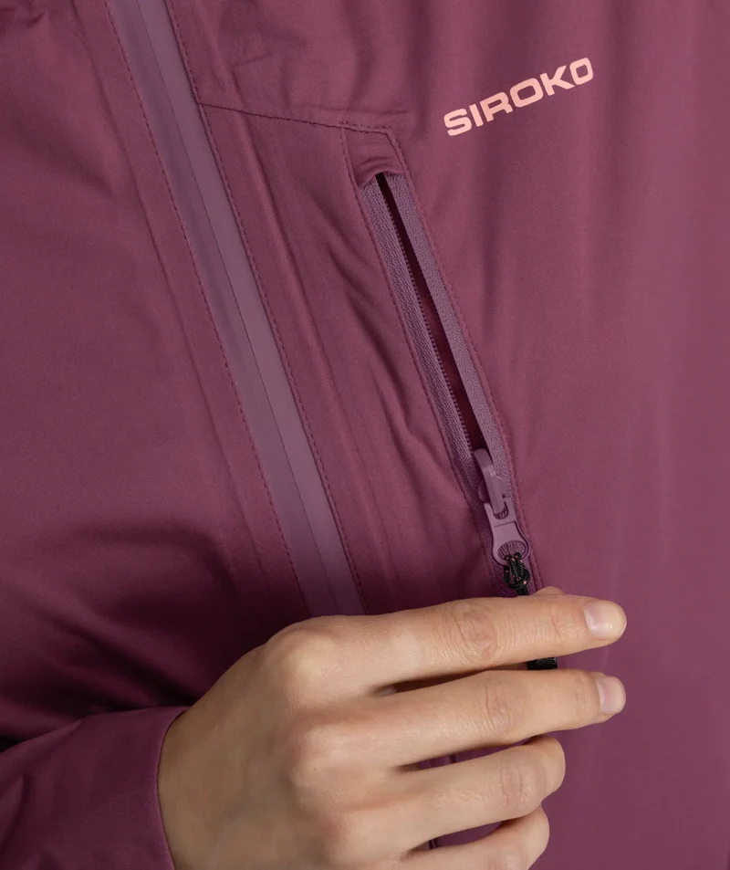 Veste randonnée imperméable ultralégère femme Velora Purple