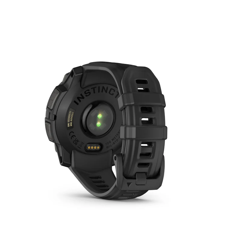 Montre GPS Garmin Instinct 3 AMOLED - 45 mm Noir avec Bracelet en Silicone Noir