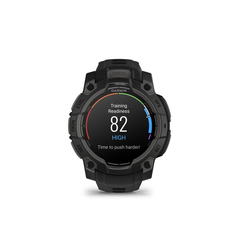 Montre GPS Garmin Instinct 3 AMOLED - 45 mm Noir avec Bracelet en Silicone Noir