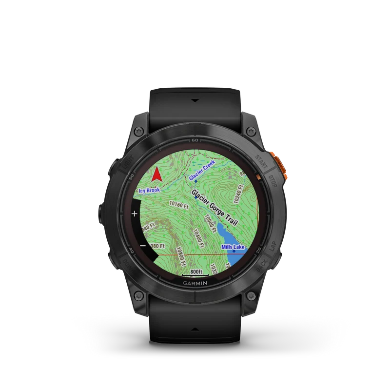 fēnix® 7X Pro – Solar Edition Gray avec bracelet noir
