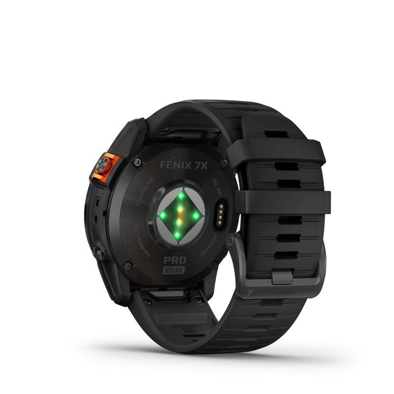 fēnix® 7X Pro – Solar Edition Gray avec bracelet noir