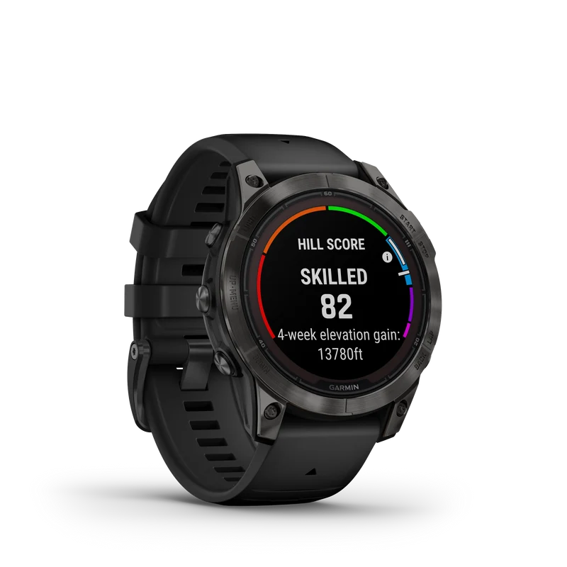 fēnix® 7 Pro Sapphire Solar Edition Titane avec revêtement en Carbon Gray DLC et bracelet noir