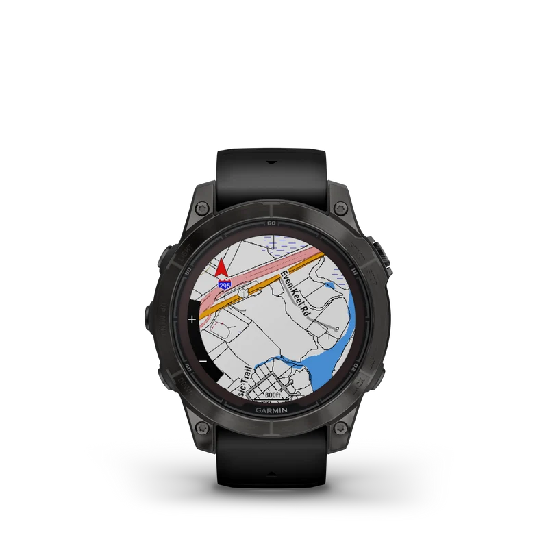 fēnix® 7 Pro Sapphire Solar Edition Titane avec revêtement en Carbon Gray DLC et bracelet noir