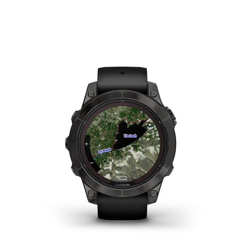 fēnix® 7 Pro Sapphire Solar Edition Titane avec revêtement en Carbon Gray DLC et bracelet noir