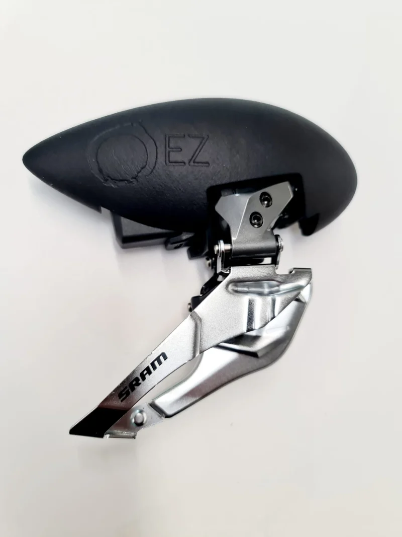 Le protège-dérailleur avant EZ Gains® Aero permet d'économiser 5.8 watts
