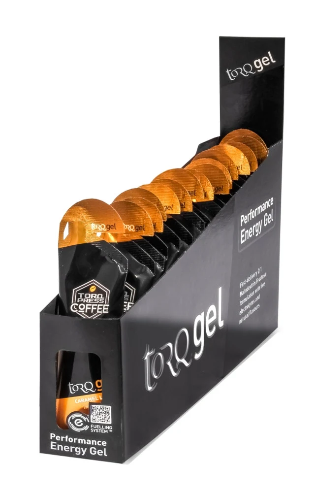 TORQ GEL ENERGY GUARANA Saveur CAFE LATTE CARAM (PACK DE 15 GELS)