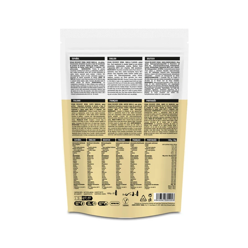 226ERS BOISSON RECUPERATION VANILLE VEGAN 1KG