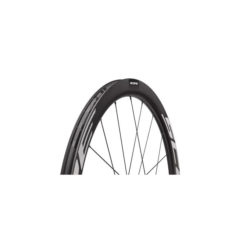 Paire de Roues SCOPE BLANC RACE 57 DISC à Pneus (Center Lock)