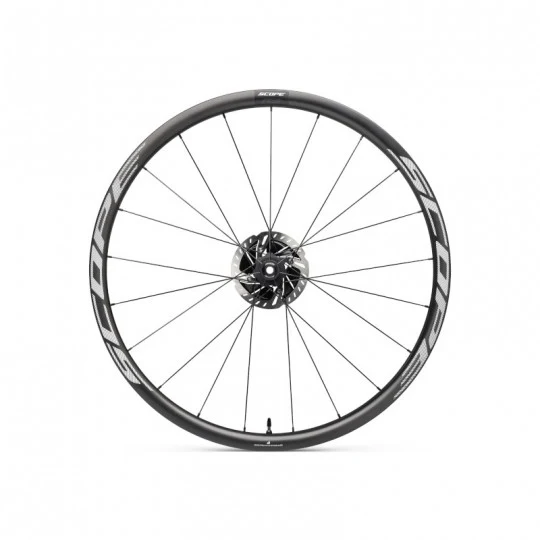 Paire de Roues SCOPE BLANC RACE 30 DISC à Pneus (Center Lock)