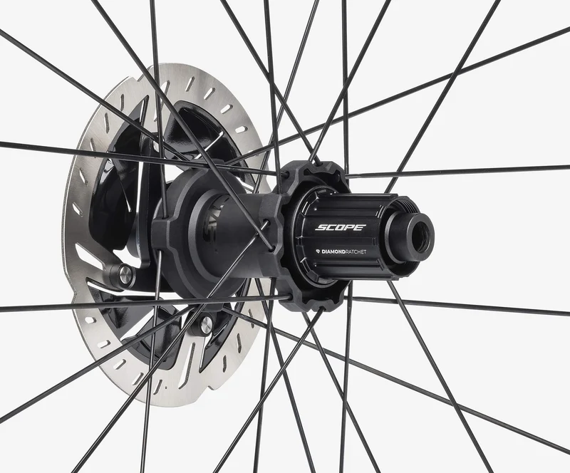 Paire de Roues SCOPE BLANC RACE 30 DISC à Pneus (Center Lock)