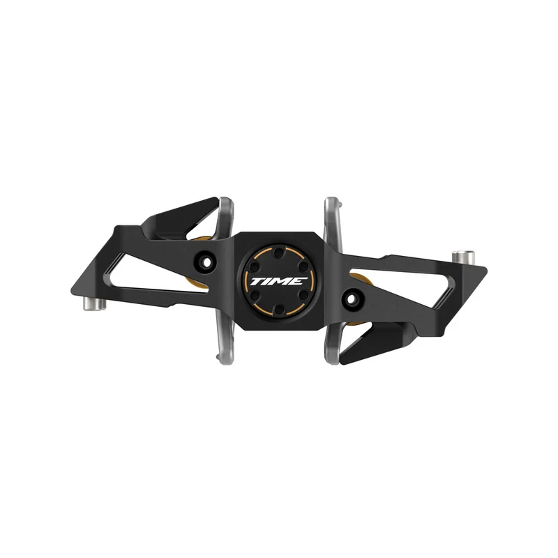 PÉDALES TIME SPECIALE 12 SMALL AXE TITANE NOIR/OR + CALES ATAC 13°/17° B1 2024
