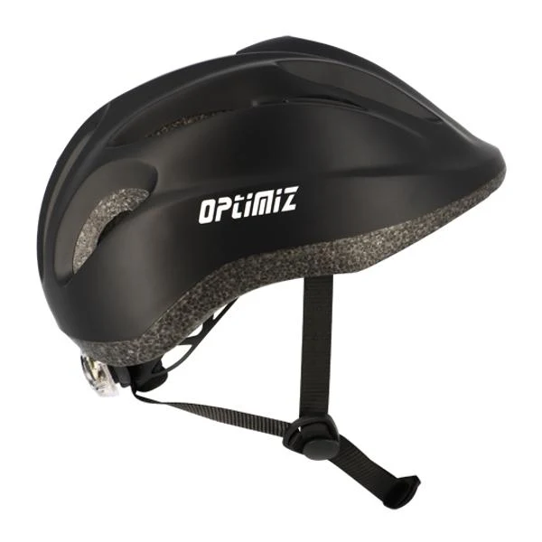 CASQUE ENFANT OPTIMIZ O102 NOIR MAT AVEC REGLAGE OCCIPITAL 52 / 56 (LED INTEGRE)