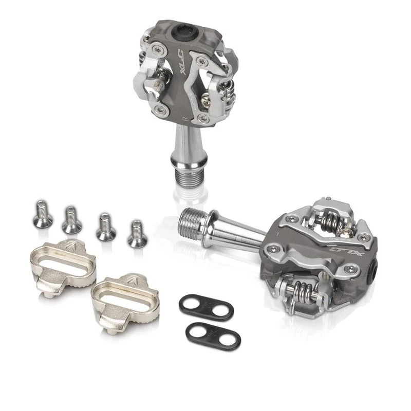 XLC PD-S15 PÉDALES AUTOMATIQUES VTT ALUMINIUM GRISES/ARGENT