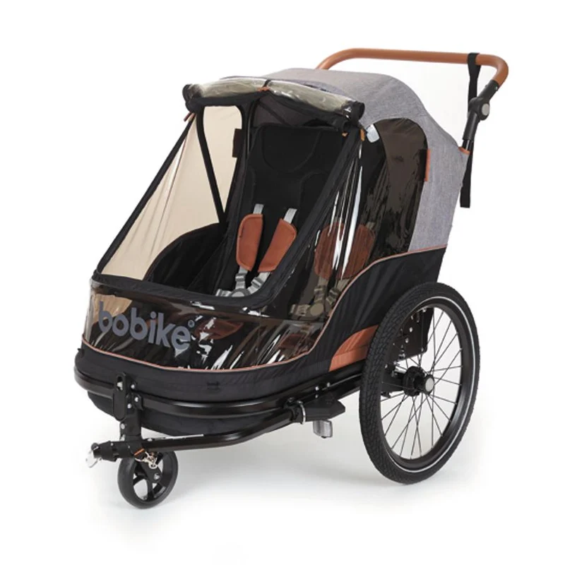 REMORQUE / POUSSETTE ENFANT BOBIKE MOOBE GRIS CHARGE MAXI 44KG