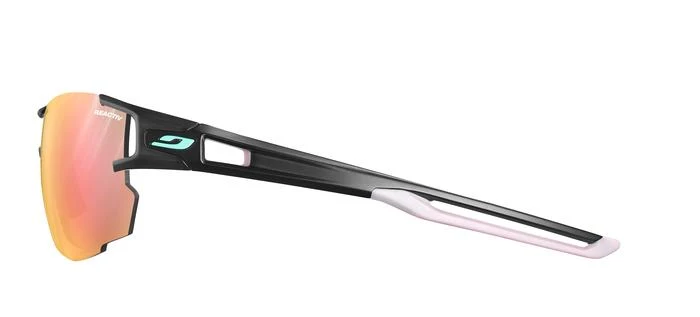 Lunettes JULBO AEROLITE Noir Translucide Mat / Rose Pastel - REACTIV 1-3 Light Amplifier