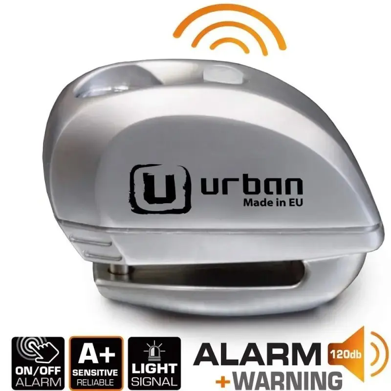 Antivol scooter Bloque Disque ø6 mm avec ALARME - URBAN