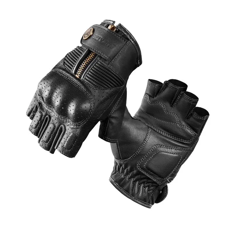 Mitaine moto cuir