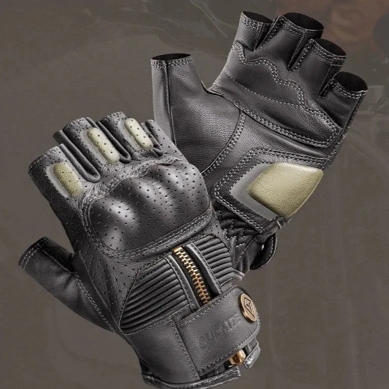 Mitaine moto cuir